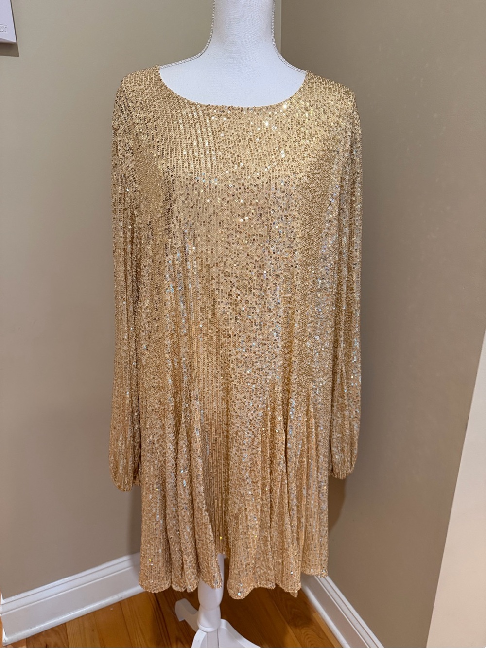 Gorgeous Golden Sequin Dress